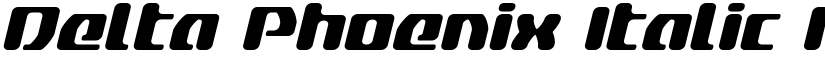 Delta Phoenix Italic Italic font