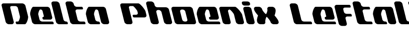 Delta Phoenix Leftalic Italic font