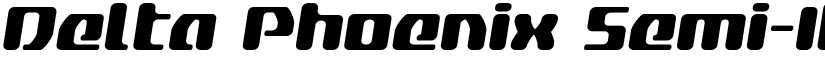 Delta Phoenix Semi-Italic Semi-Italic font