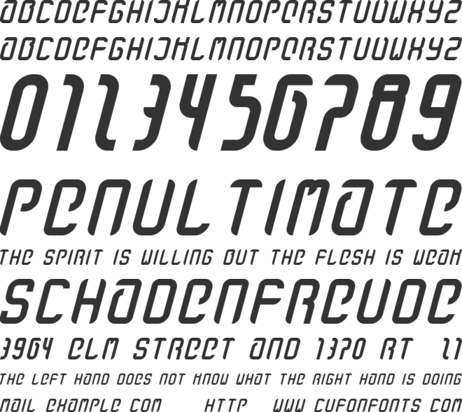 stanze  fett font preview