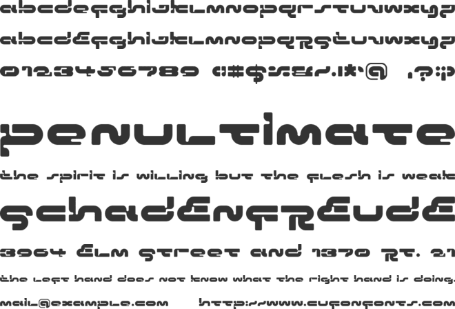 Padomela LDR font preview