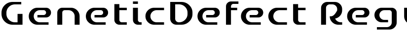 GeneticDefect Regular font