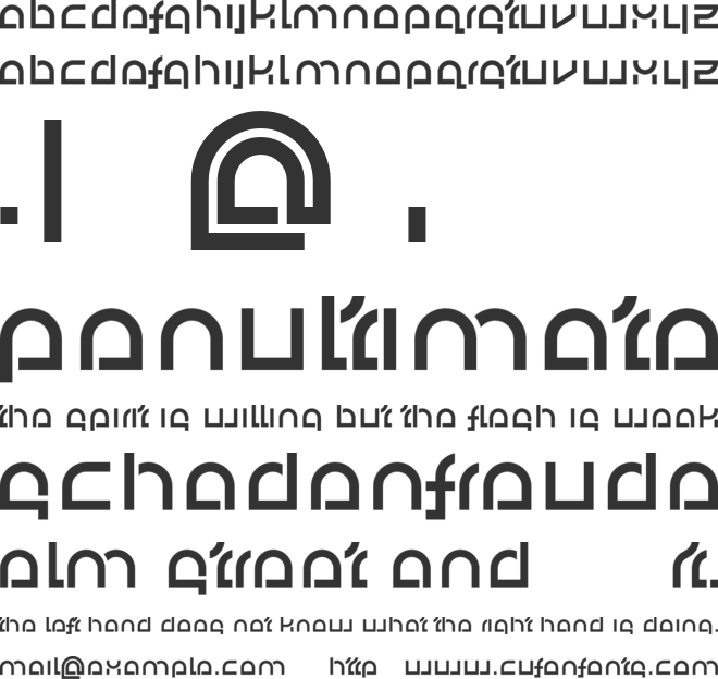 FertigBauHaus font preview