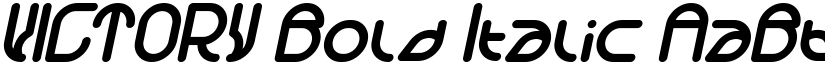 VICTORY Bold Italic font