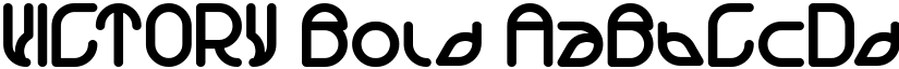 VICTORY Bold font
