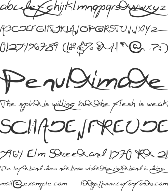 Jellyka Jellyfish font preview