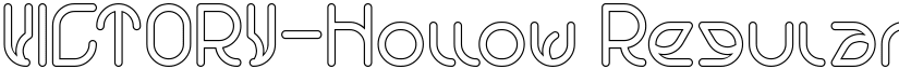 VICTORY-Hollow Regular font