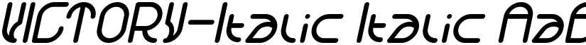 VICTORY-Italic Italic font