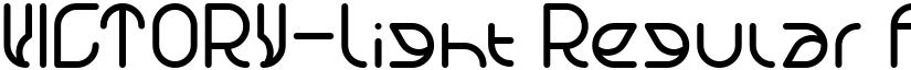 VICTORY-Light Regular font