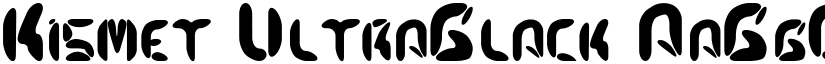 Kismet UltraBlack font