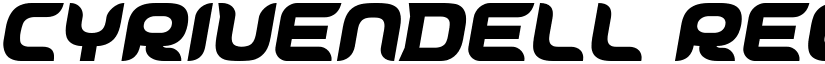 Cyrivendell Regular font