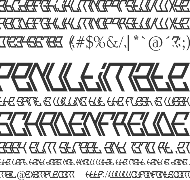 Broken n Weak Font font preview