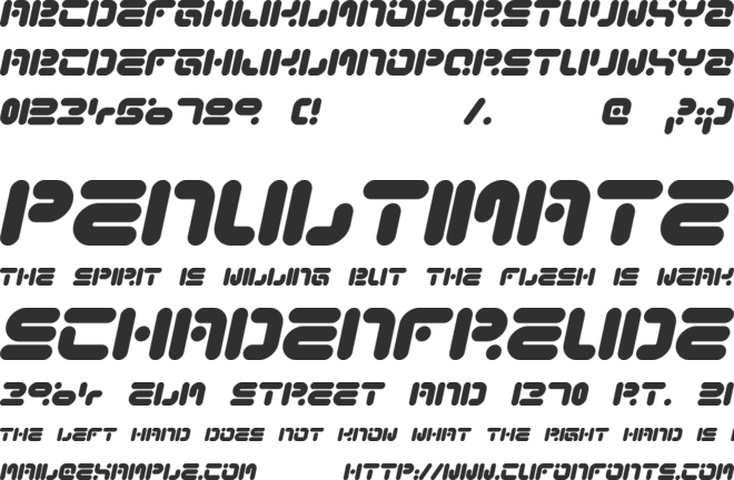 Funky Knut font preview