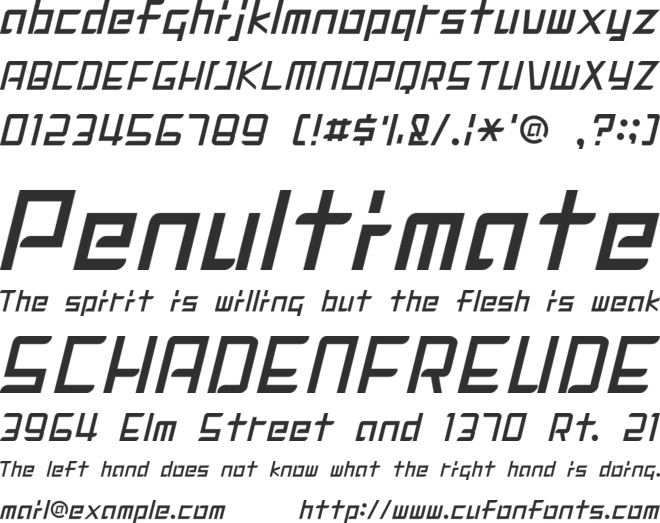 DigiMode1988 font preview