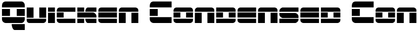 Quicken Condensed Condensed font