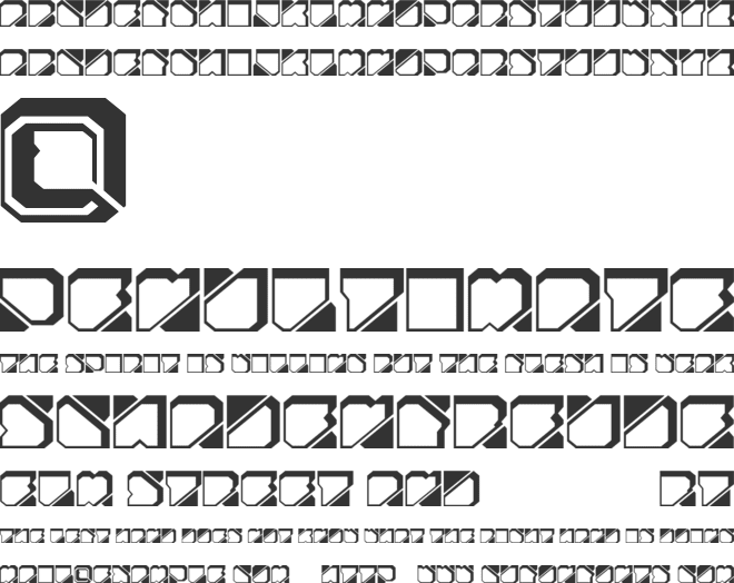 Zuber future font preview