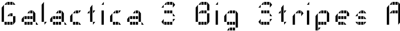 Galactica S Big Stripes font