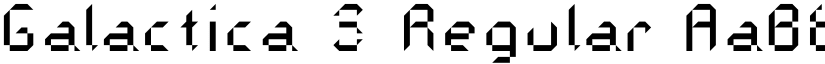 Galactica S Regular font