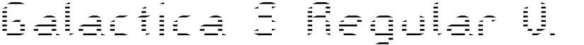 Galactica S Regular V. Striped font