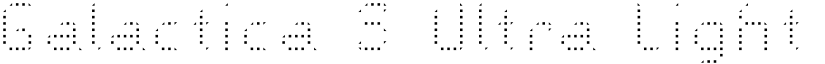 Galactica S Ultra Light font