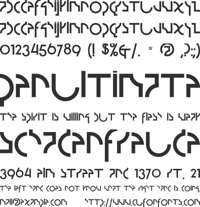 Strzeminski2 font preview