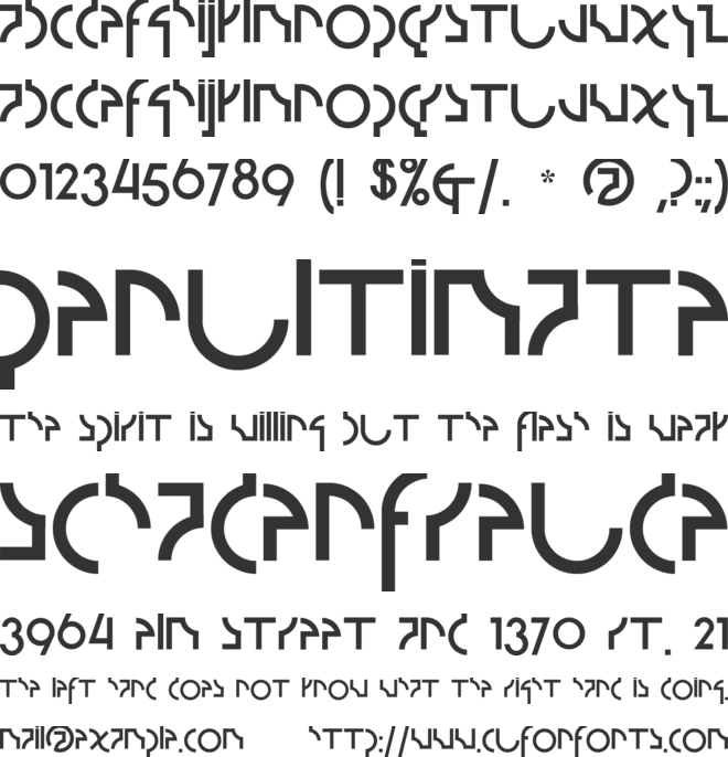 Strzeminski2 font preview