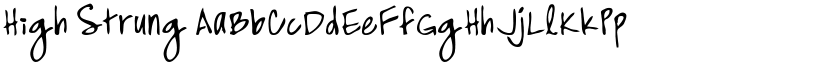 High Strung font