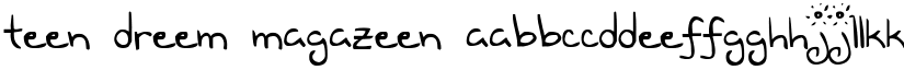 Teen Dreem Magazeen font