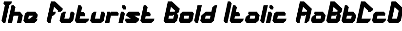 The Futurist Bold Italic font