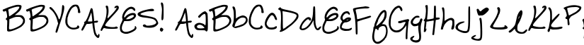 BBYCAKES! font