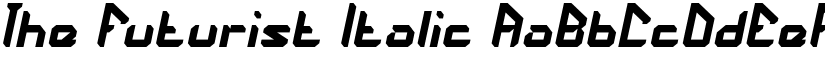 The Futurist Italic font
