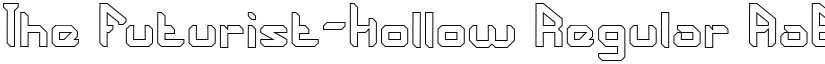 The Futurist-Hollow Regular font