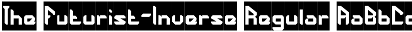 The Futurist-Inverse Regular font