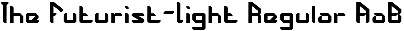 The Futurist-Light Regular font