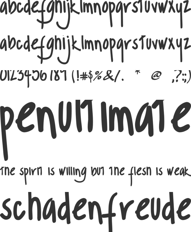 Margarosa font preview