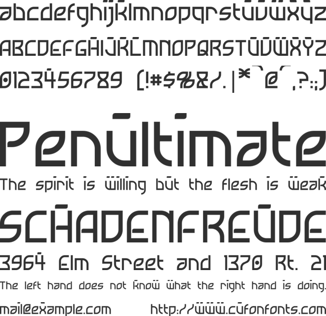 Neostar font preview