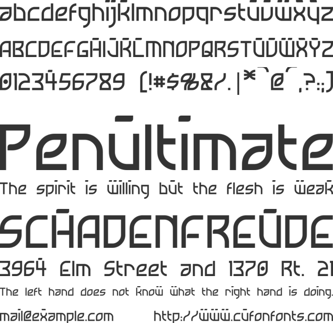 Neostar font preview