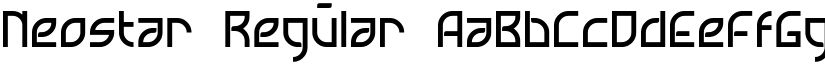 Neostar Regular font
