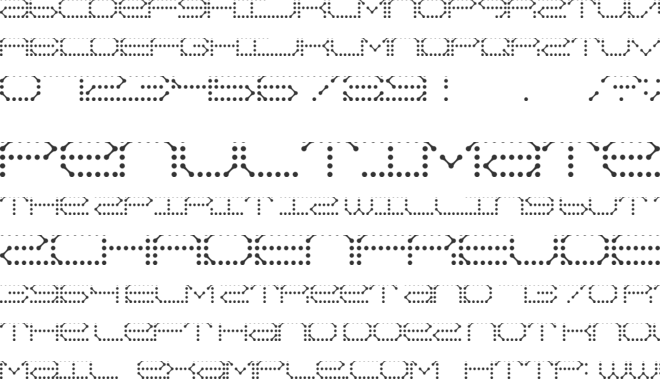 QZ Teletype font preview
