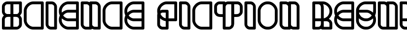 science fiction Regular font
