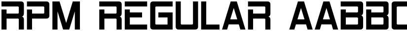 RPM Regular font