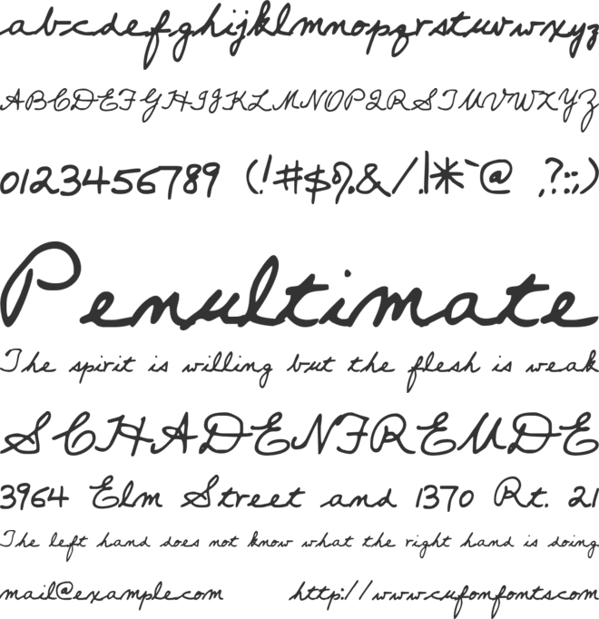 Popsies font preview