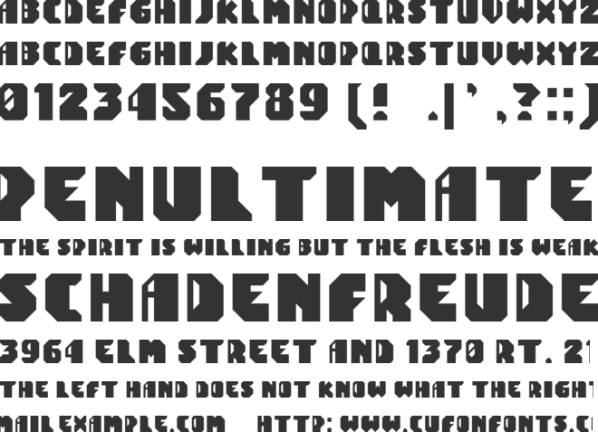 Tomatron font preview