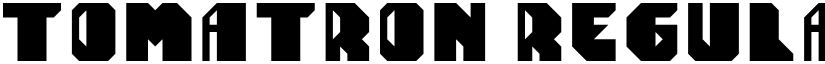 Tomatron Regular font