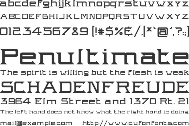 Intergalactik Airlines font preview