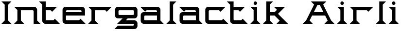 Intergalactik Airlines Regular font