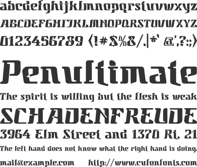 Parahyangan font preview