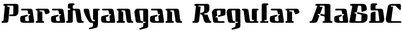 Parahyangan Regular font