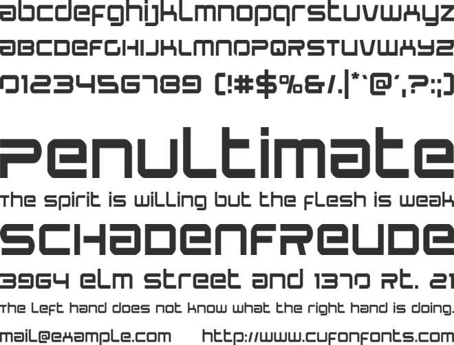 Star Eagle font preview