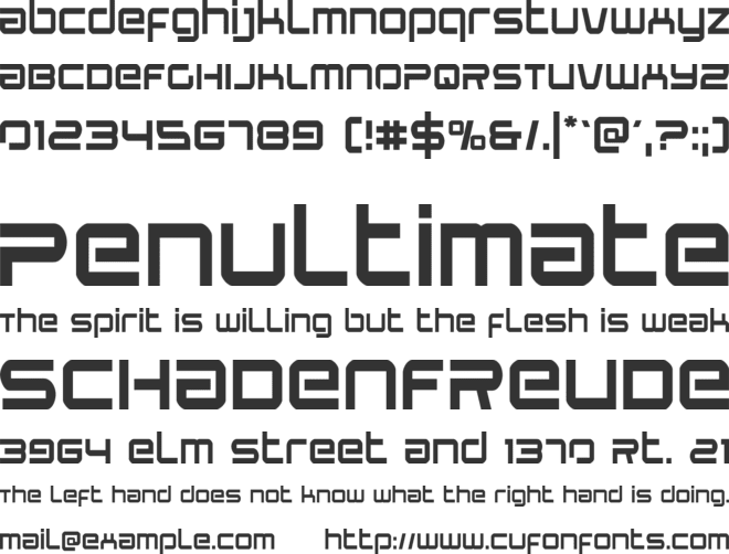 Star Eagle font preview